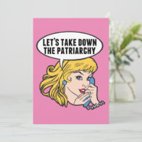 Cute Feminist Retro Pop Art Anti Patriarchy Quote