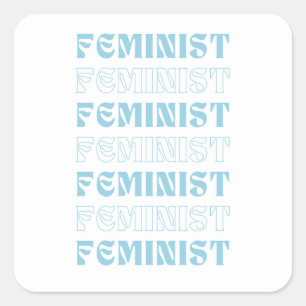 Cute Feminist Square Sticker