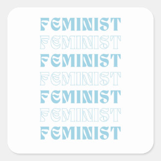 Cute Feminist Square Sticker