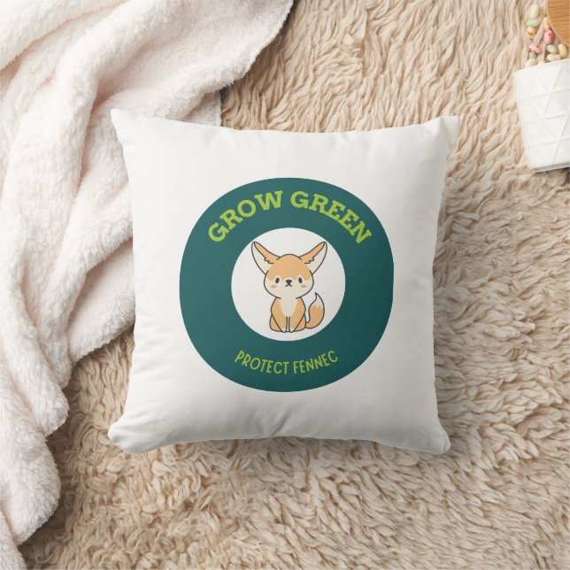 Cute Fennec Fox Eco Pillow (Blanket)