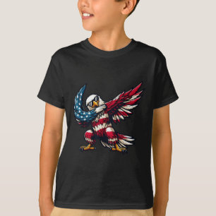 Cute Feral But Free Funny Racoon 4th Of July Patr T-Shirt