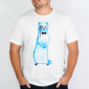 Cute ferret funny animal watercolor T-Shirt