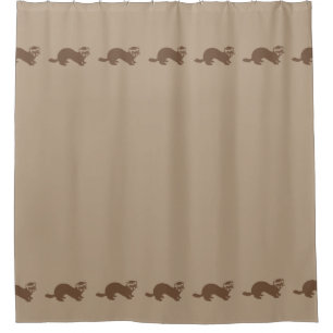 Cute Ferret Graphic Shower Curtain