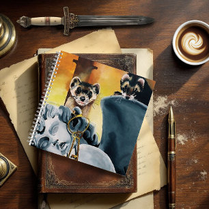 Cute Ferret Keys Cherub Notebook