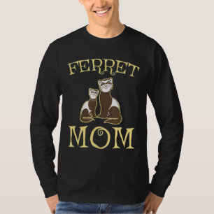 Cute Ferret Mum Men Women T-Shirt