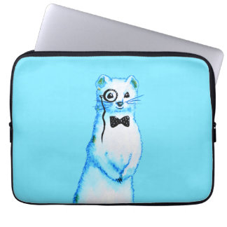 Cute ferret mustelid pet owner laptop sleeve