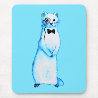 Cute ferret mustelid pet owner mouse mat