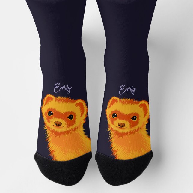 Cute ferret pet animal art name socks (Creator Uploaded)
