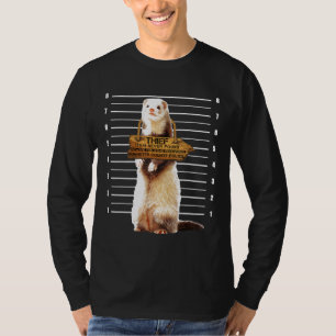 Cute Ferret Thief  Animals T-Shirt
