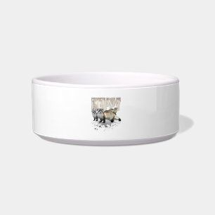 Cute Ferrets Make Me Happy Colourful Pet Lover Bowl