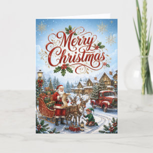 Cute Ferrier Client Appreciation Corporate Winter Holiday Card