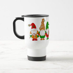  Cute Festive Christmas Gnomes     Travel Mug