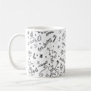 Cute Festive Christmas Holidays Pattern Coffee Mug