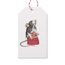 Cute Festive Christmas rat