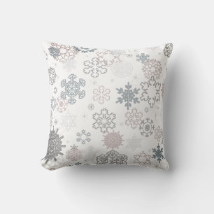 Cute Festive Icicles Monochromatic Cream/Taupe Cushion