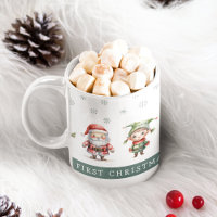 Cute Festive Kids 1st Christmas