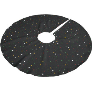 Cute Festive Modern Colourful Sparkles Glitters Brushed Polyester Tree Skirt