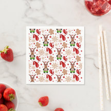 Cute Festive Red Christmas Reindeer