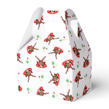 Cute Festive Red Kasky Christmas Reindeer