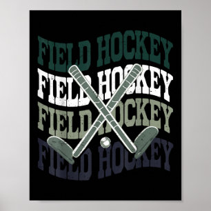 Cute Field Hockey Shirt Teen Girl Youth Sister Mom Poster