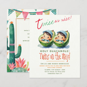 Cute Fiesta Avocado TWIN BOYS Baby Shower BUDGET