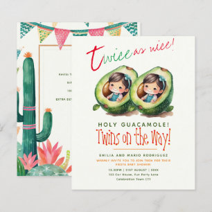 Cute Fiesta Avocado TWIN GIRLS Baby Shower BUDGET