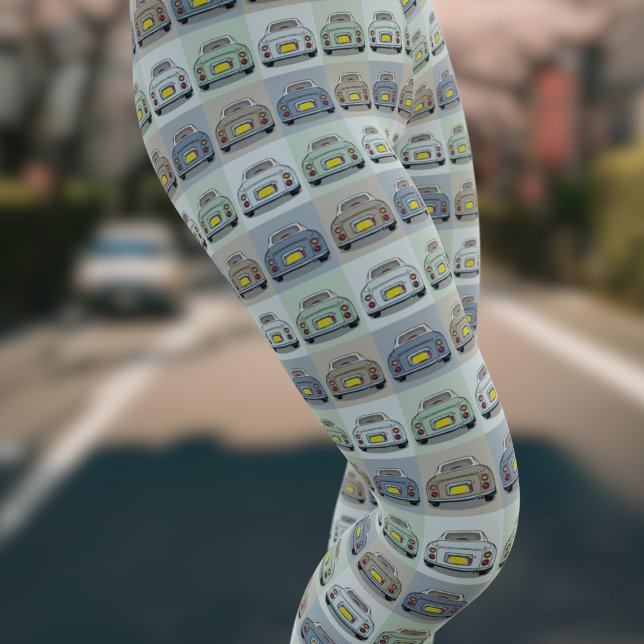 Cute Figaro Car Pattern Figarations Leggings (Fun figgy leggings for any figaro owner. All the colours! You'll not see another pair like these!)