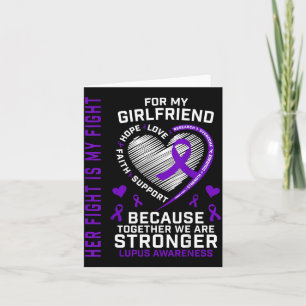 Cute Fight Is Fight Girlfriend Lupus Awareness Card
