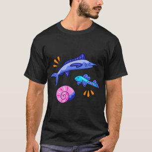 Cute Fighting Fish Stickers, Holographic Stickers, T-Shirt