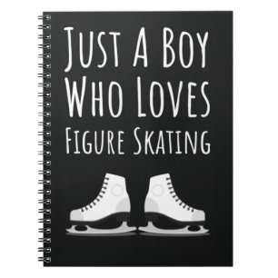 Cute Figure Skating Gifts For Boys For Kids Ice Notebook
