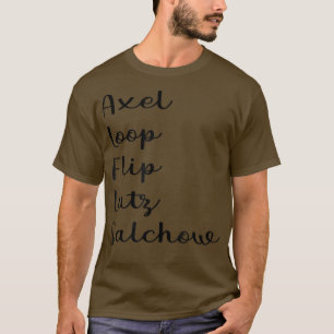 Cute Figure Skating Shirt Girls Teens Women Ice Sk