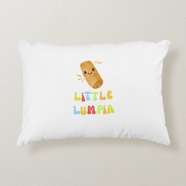 Cute Filipino Food Little Lumpia Baby Pillow (Front)