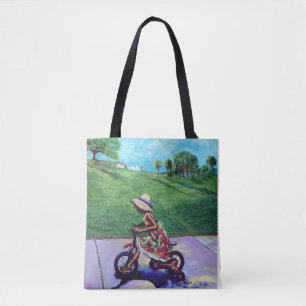 Cute Finish Line Tote Bag