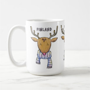 Cute Finland Reindeer mugs
