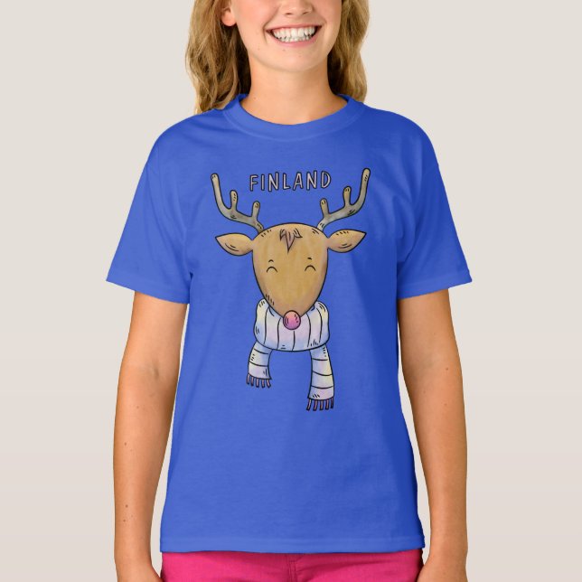 Cute Finland Reindeer shirts & jackets (Front)