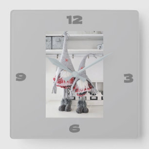 **CUTE FINNISH GNOME CHRISTMAS** CLOCK