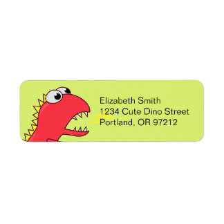 Cute Fire Breath Cartoon T-Rex Dinosaur