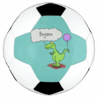 Cute fire breathing green funny dragon cartoon