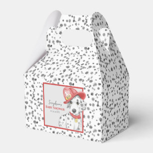Cute Fire Fighter Dalmatian Baby Shower Favour Box