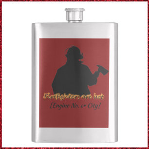 Cute Firefighters Are Hot Hip Flask