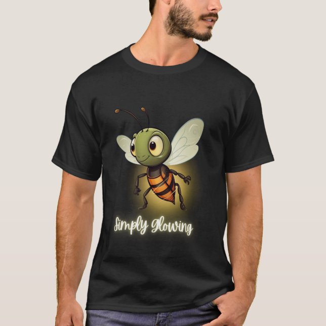 Cute Firefly Simply Glowing T-Shirt (Front)