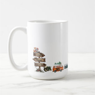 Cute First Christmas Couple Newlyweds Camping Coffee Mug