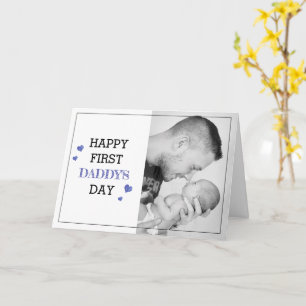 Cute First Daddy's Day   Photo Card