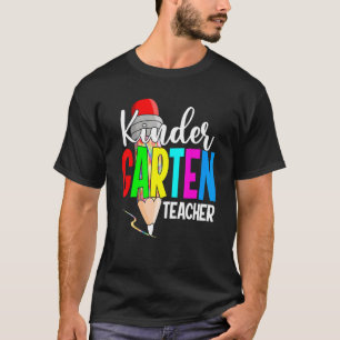 Cute First Day Of Kindergarten Teacher Students Ti T-Shirt