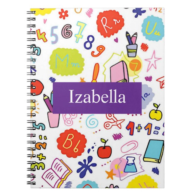 Cute first day of school  notebook (Front)