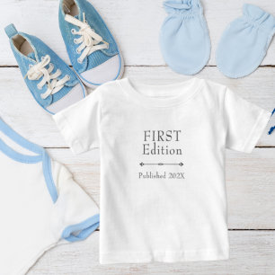 Cute First Edition Customisable  Baby T-Shirt