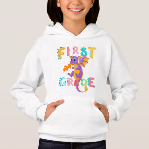 Cute First GRADE Dinosaur Squad School boys kids