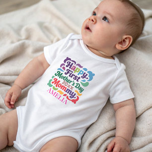 Cute First Mother's Day Baby mummy  Bodysuit