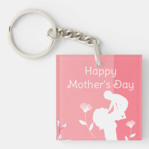 Cute First Mother's Day Key Ring