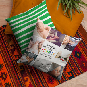 Cute First Mother's Day Mummy | Photo Collage  Cushion